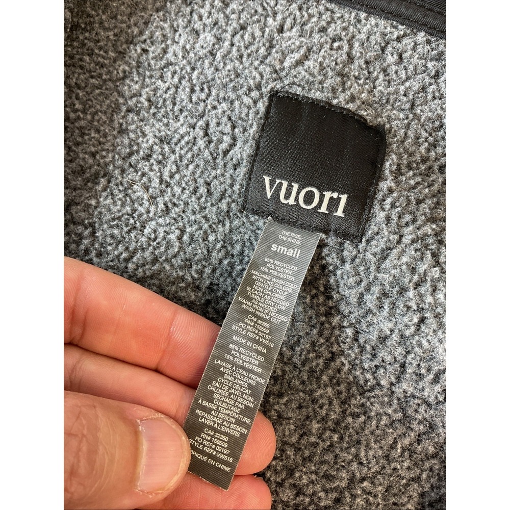 Vuori Women's S Alpine Sherpa Fleece Full Zip Jacket Gray Long Sleeve - Picture 4 of 9